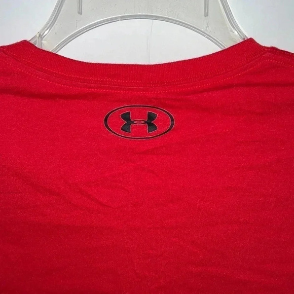 Under Armour “Heatgear” Short Sleeve T-Shirt, Men’s Size XL, Red/Gray - Picture 6 of 6